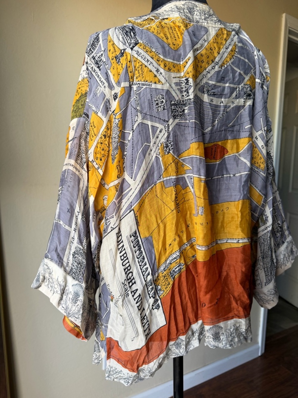 One hundred stars kimono map collection Edinburgh & Leith one size - Picture 3 of 7
